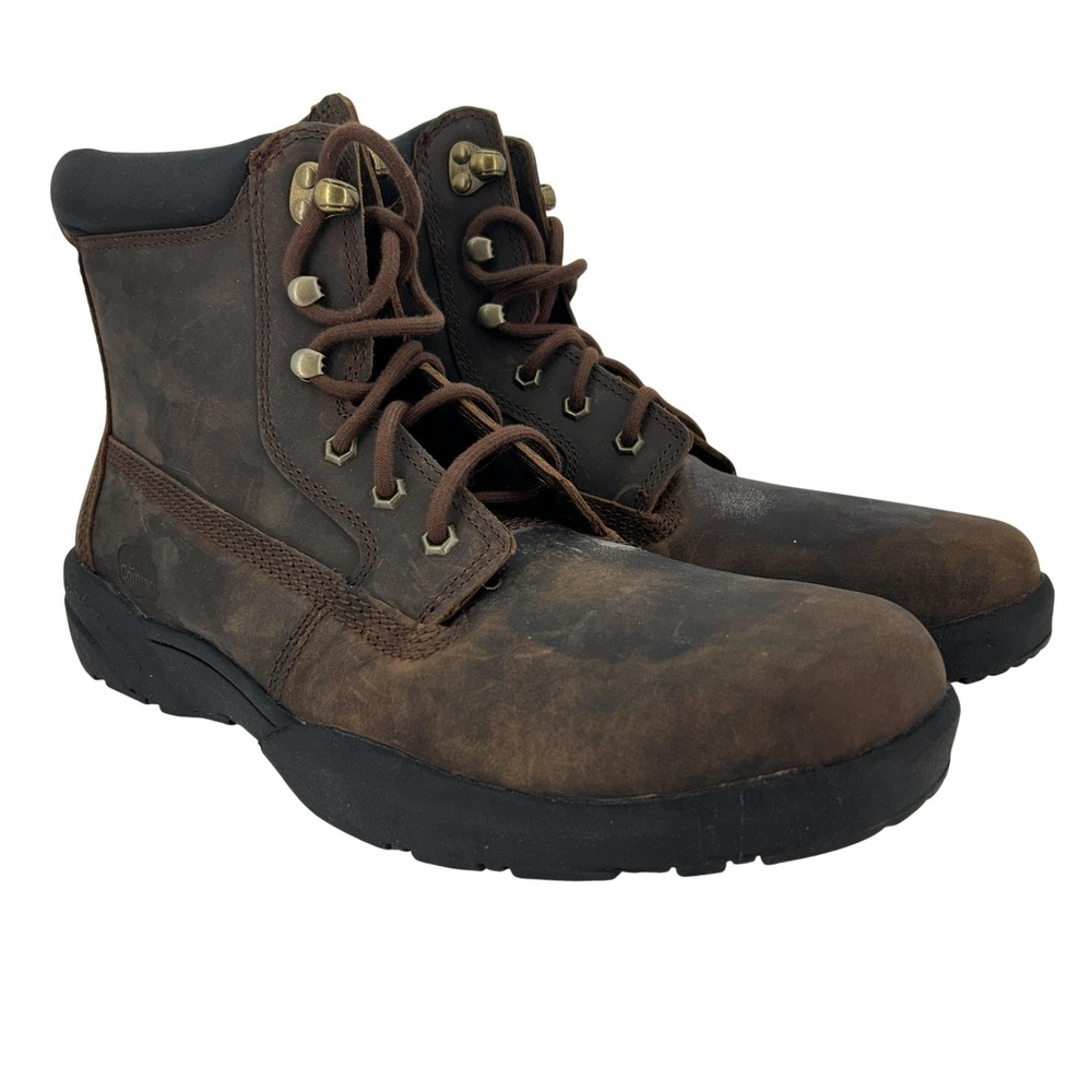 Dr. Comfort Boss Work Boots Mens Size 14 Brown Leather Orthopedic Ankle Lace‎ Up